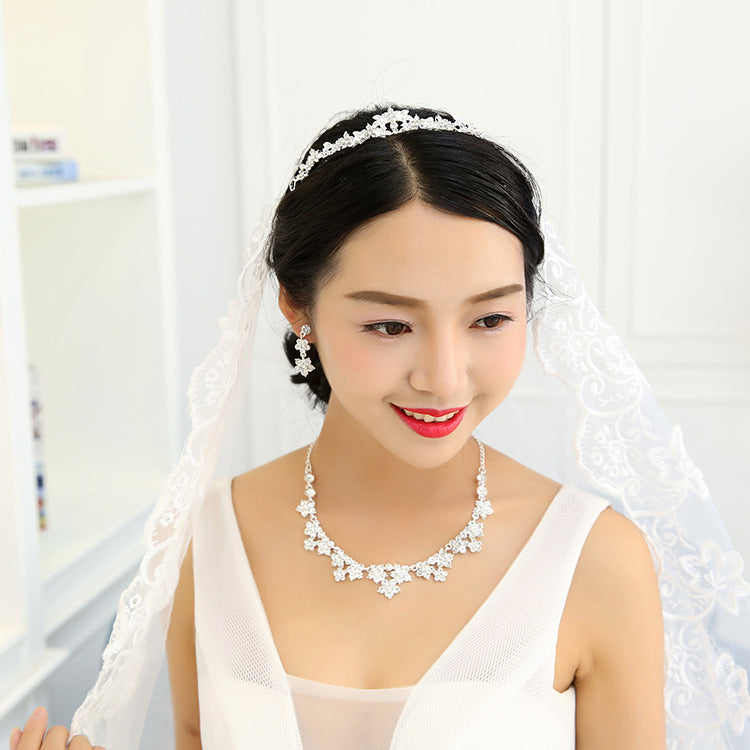 Crystal Bridal Jewelry Set – Elegant Wedding Necklace & Earrings for Women