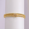 Copper-plated 18k Gold Zircon Bead Bracelet