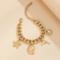 gold charm jewelry set