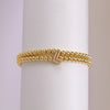 Copper-plated 18k Gold Zircon Bead Bracelet