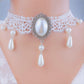 Multi-layer Crystal Lace Necklace