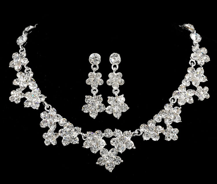 Crystal Bridal Jewelry Set For Women