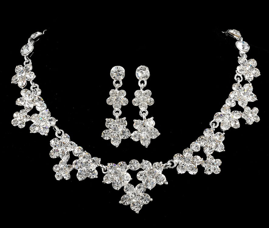 Crystal Bridal Jewelry Set For Women