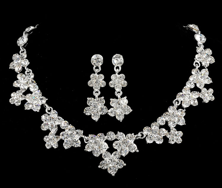 Crystal Bridal Jewelry Set For Women
