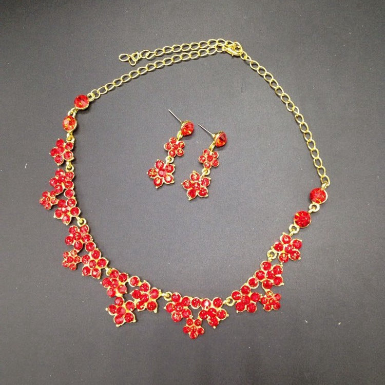 Crystal Bridal Jewelry Set – Elegant Wedding Necklace & Earrings for Women