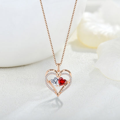 S925 silver heart necklace