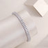 morganite diamond bracelet displayed elegantly on a smooth cylindrical surface with a soft background