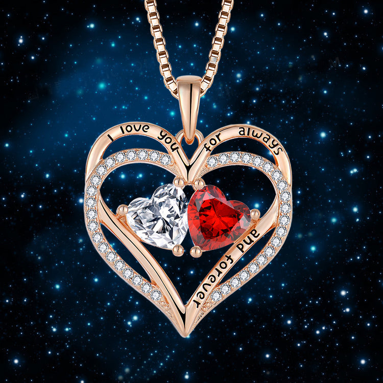 S925 silver heart necklace