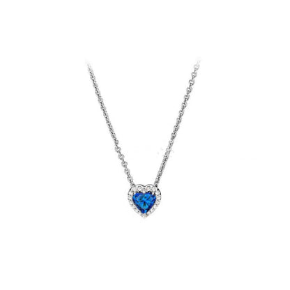 Ocean Blue Heart Zircon