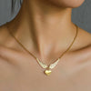 Wing Heart Pendant Necklace