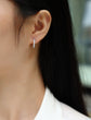 heart moissanite earrings