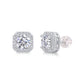 1Heart Rose Luxury Fashion Diamond Earrings Stud Set featuring Moissanite diamond stud earrings in S925 silver.