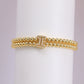 Copper-plated 18k Gold Zircon Bead Bracelet