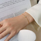 Minimal 18K Gold Single-Stone Bracelet