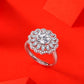 S925 Silver Moissanite Ring