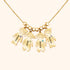 Custom doll pendant necklace featuring personalized kids name necklace for mothers and grandmothers.