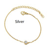 Minimal 18K Gold Single-Stone Bracelet