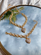 Golden Heart™ Necklace & Bracelet Set