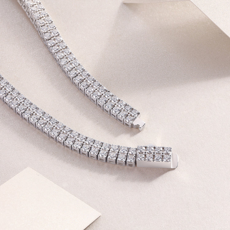 Close-up of a luxurious morganite diamond bracelet showcasing intricate design and sparkle.