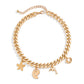 gold charm jewelry set