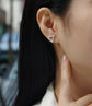 moissanite earrings set