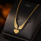 Wing Heart Pendant Necklace