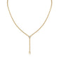 0.5 carat moissanite necklace for women, gold plated pendant necklace with sparkling detail.