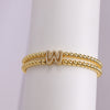 Copper-plated 18k Gold Zircon Bead Bracelet