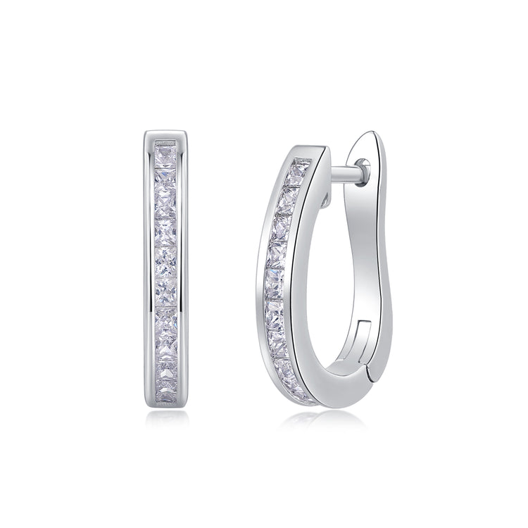 heart moissanite earrings