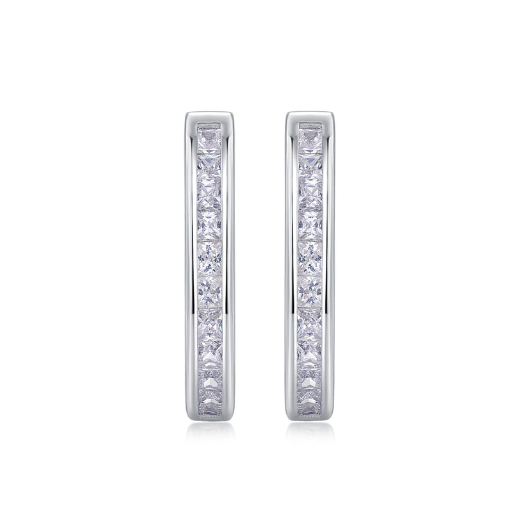 heart moissanite earrings