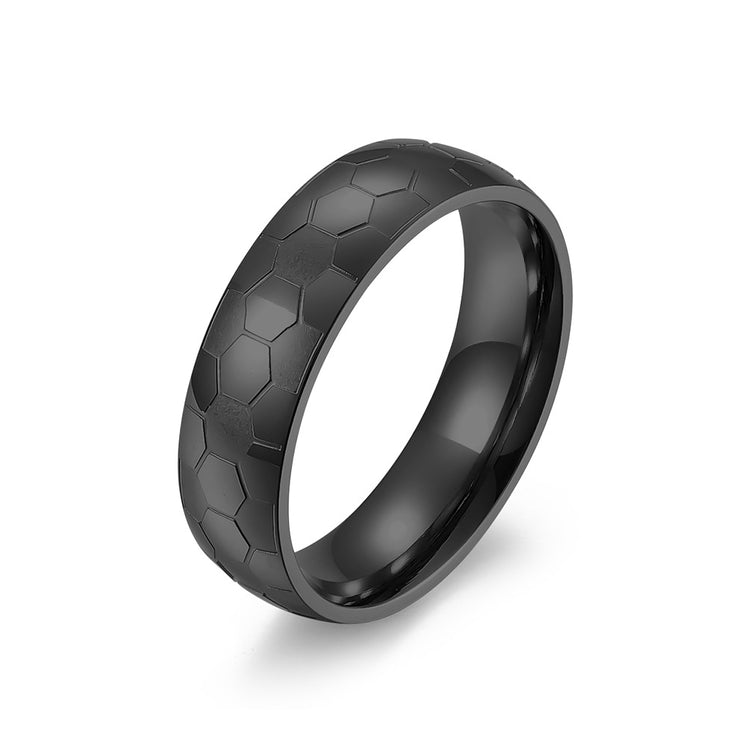 Titanium ring- Black