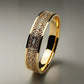 Carved Diamond Encrusted Zirconium Unisex