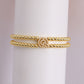 Copper-plated 18k Gold Zircon Bead Bracelet