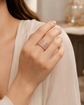 Celestial Luxe Gold Crystal Ring – Luxury Statement Ring for Women