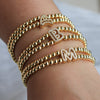Copper-plated 18k Gold Zircon Bead Bracelet
