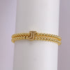 Copper-plated 18k Gold Zircon Bead Bracelet