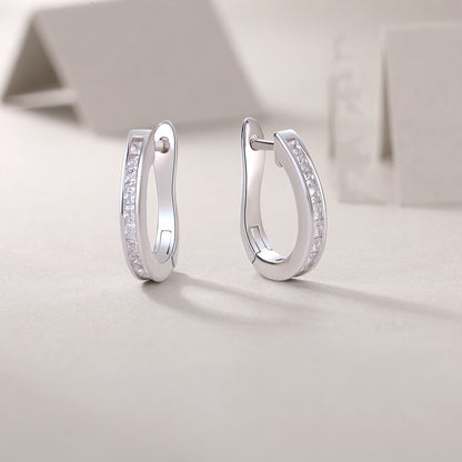 heart moissanite earrings