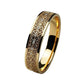 Carved Diamond Encrusted Zirconium Unisex