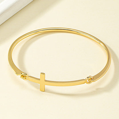 Classic Western-style Cross Bracelet