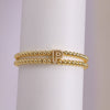 Copper-plated 18k Gold Zircon Bead Bracelet