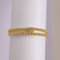 Copper-plated 18k Gold Zircon Bead Bracelet