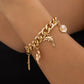 gold charm jewelry set