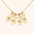 Custom Doll Diamond Engraved Kids Name Necklace – Personalized Family Love Pendant with engraved names.