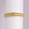 Copper-plated 18k Gold Zircon Bead Bracelet