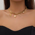gold charm jewelry set