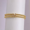 Copper-plated 18k Gold Zircon Bead Bracelet