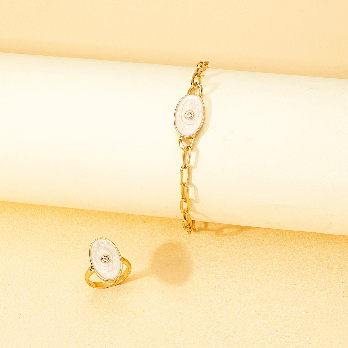 rose flower jewelry set