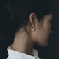 EA Ins Style French Retro Copper Plating 18K Real Gold Inlaid Pearl Ear Clip