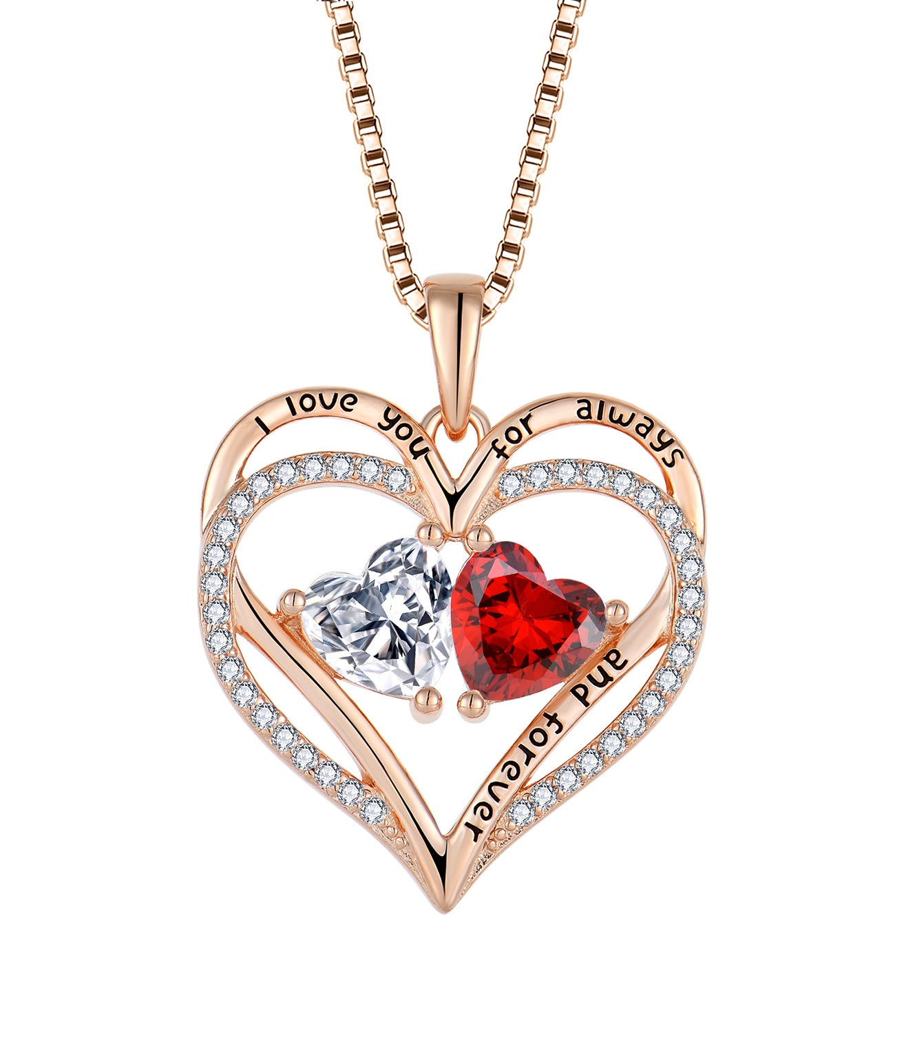 S925 silver heart necklace