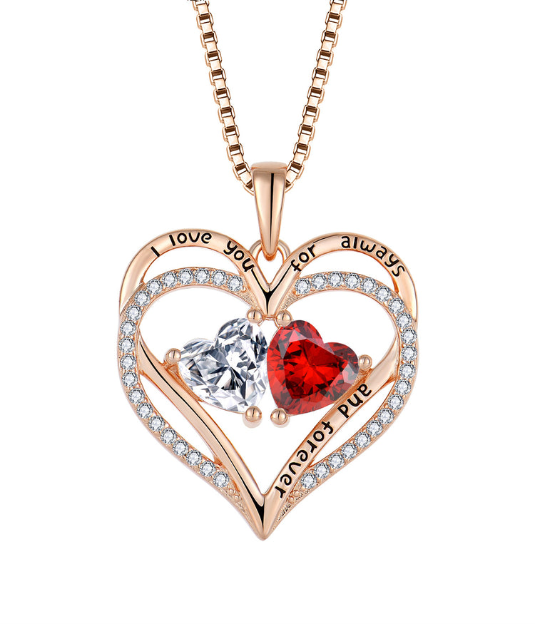 S925 silver heart necklace